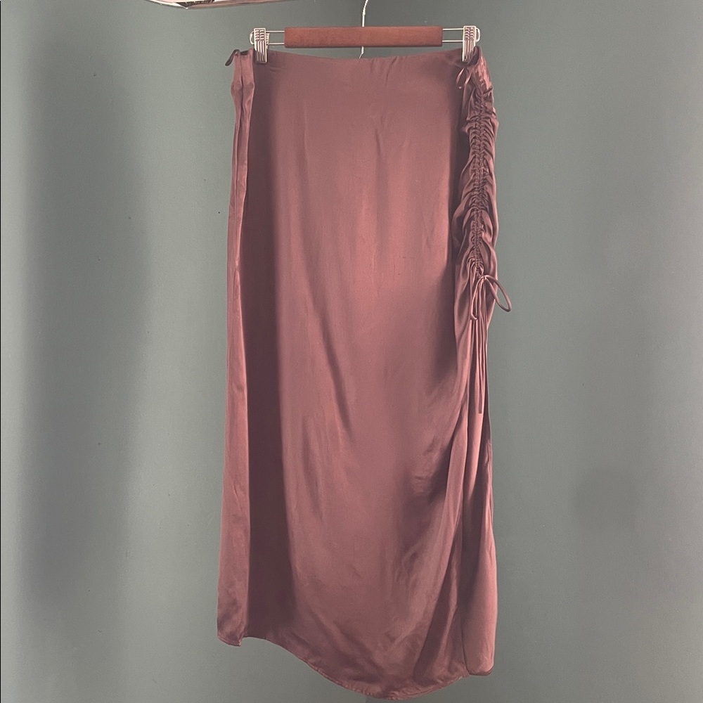 Zara Satin Dress in earth tone Dusty Rose